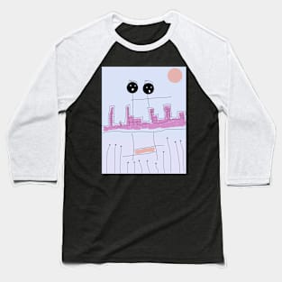 The Kids Taking in the City Stick Figure Baseball T-Shirt